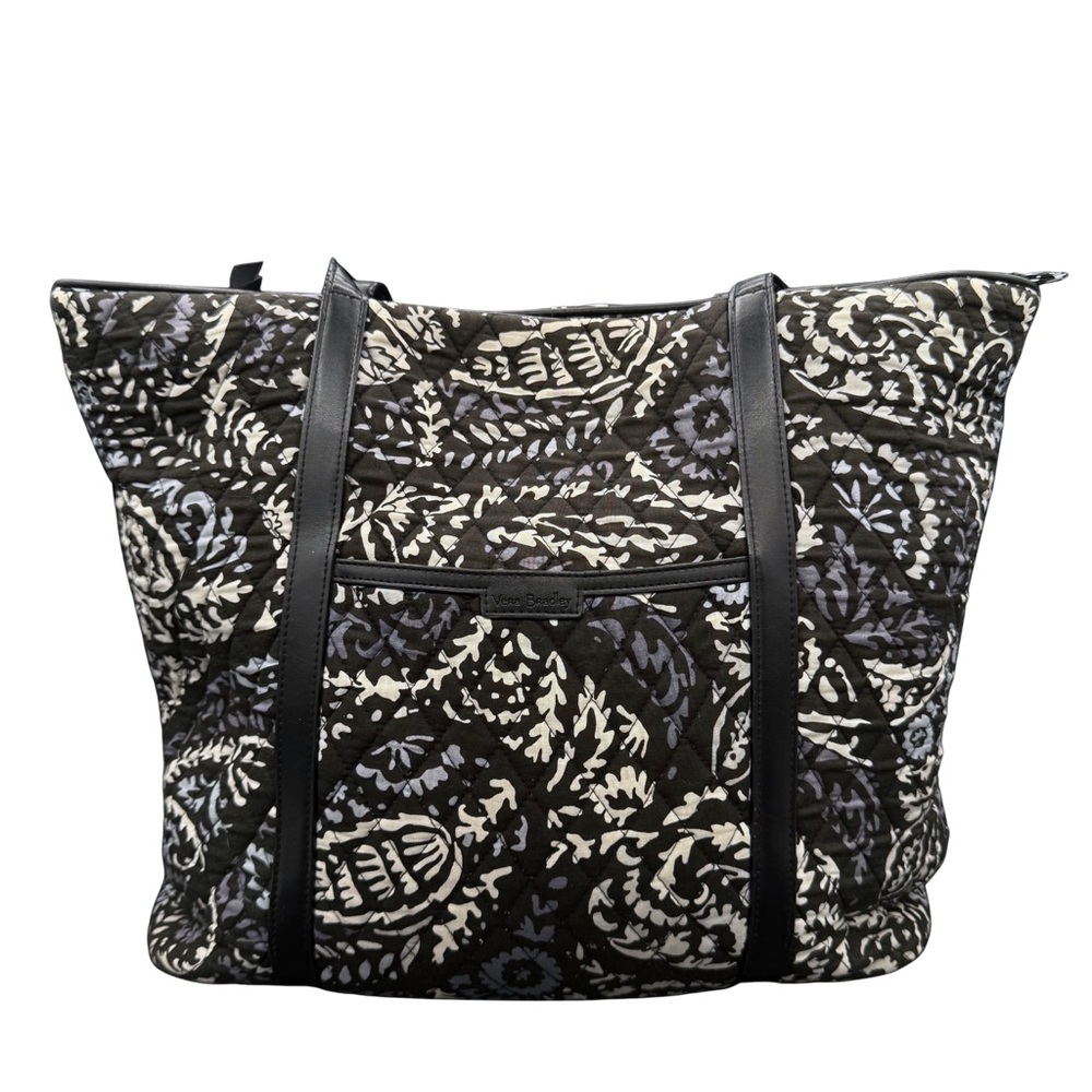 Vera Bradley Vera Large Tote, Paisley Noir